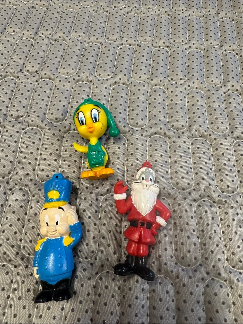 VTG 1989 Christmas Tweety and Sylvester Holiday Toy Figurine Set -